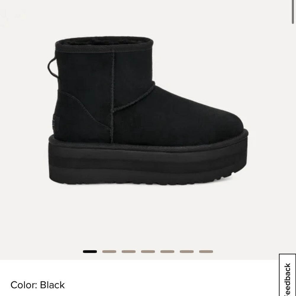 Black Ugg mini platforms